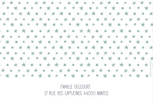 Carte de correspondance Ruban étoilé Carte de correspondance Ruban étoilé