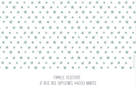 Carte de correspondance Ruban étoilé