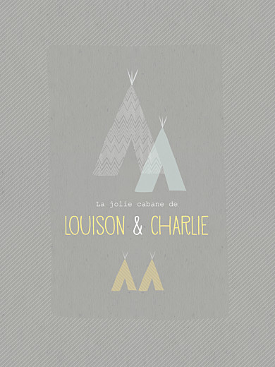 Affichette Tipis jumeaux gris - Page 1 Affichette Tipis jumeaux gris - Page 1