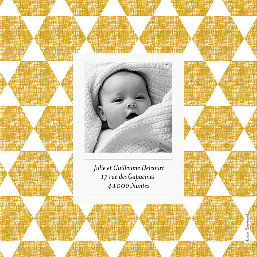 Faire-part de naissance Toile de lin jaune - Page 2 Faire-part de naissance Toile de lin jaune - Page 2