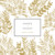 Faire-part de mariage Feuillage (4 pages) or Faire-part de mariage Feuillage (4 pages) or