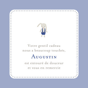 Carte de remerciement Merci première valise photo garçon Carte de remerciement Merci première valise photo garçon