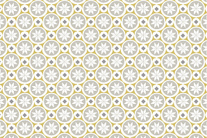 Carte de correspondance Mosaïque gris & jaune Carte de correspondance Mosaïque gris & jaune