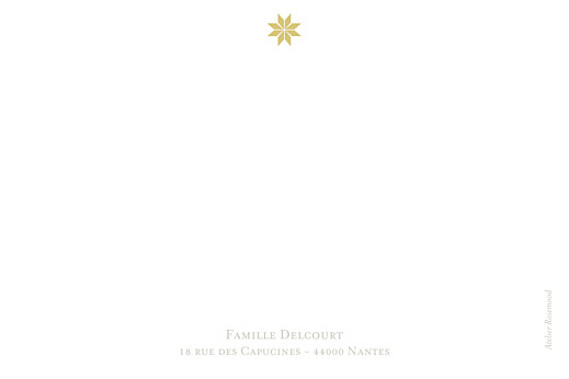 Carte de correspondance Mosaïque gris & jaune - Verso Carte de correspondance Mosaïque gris & jaune - Verso