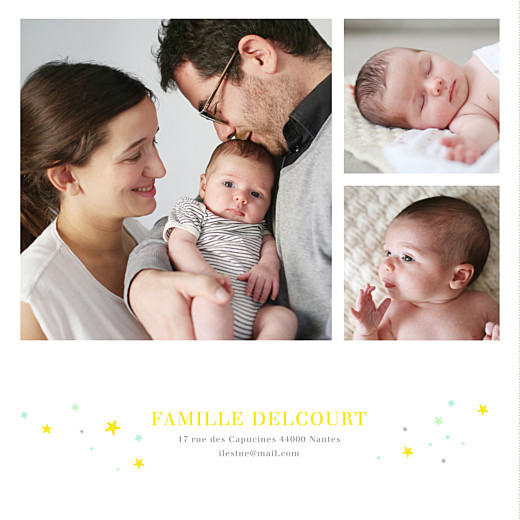 Faire-part de naissance Liberty étoiles 3 photos jaune - Page 2 Faire-part de naissance Liberty étoiles 3 photos jaune - Page 2
