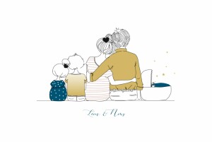 Faire-part de naissance Lovely family 3 enfants paysage garçons sœur Faire-part de naissance Lovely family 3 enfants paysage garçons sœur
