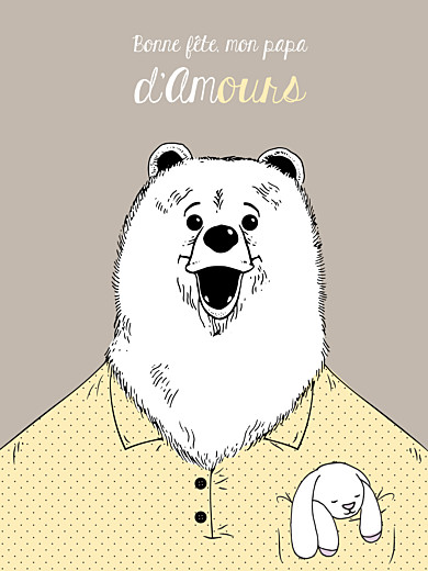 Affichette Papa ours jaune - Page 1 Affichette Papa ours jaune - Page 1
