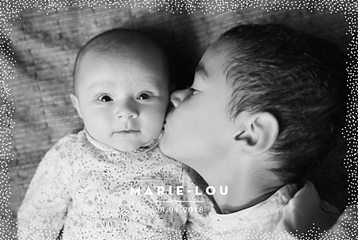 Faire-part de naissance Mon trésor kraft Faire-part de naissance Mon trésor kraft