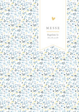 Couverture Livret de messe Liberty cœur bleu Couverture Livret de messe Liberty cœur bleu