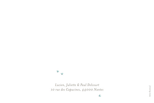 Faire-part de naissance Éléphant aquarelle photo bleu Faire-part de naissance Éléphant aquarelle photo bleu