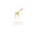 Faire-part de naissance Girafe aquarelle 2 photos blanc Faire-part de naissance Girafe aquarelle 2 photos blanc