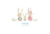 Faire-part de naissance Petits lapins (3 enfants) garçon Faire-part de naissance Petits lapins (3 enfants) garçon