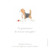 Carte de remerciement Petit chien aquarelle blanc - Page 1