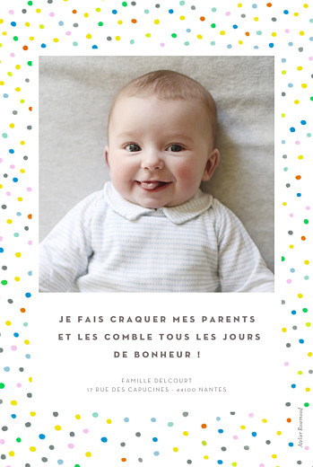Faire-part de naissance Happy 2 photos blanc - Page 2 Faire-part de naissance Happy 2 photos blanc - Page 2