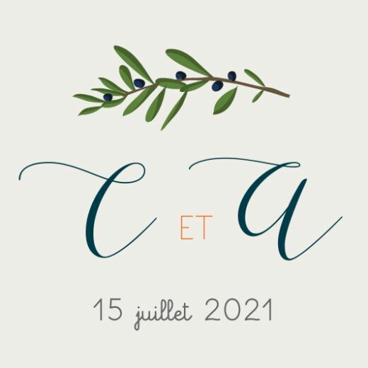 Etiquette de mariage Jour de fête crème Etiquette de mariage Jour de fête crème