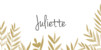 Marque-place mariage Feuillage or Marque-place mariage Feuillage or