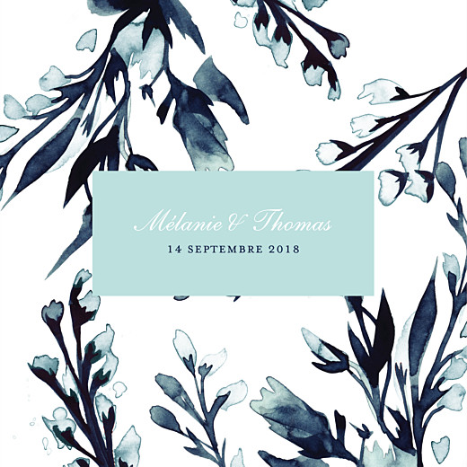 Faire-part de mariage Bleu de minuit (4 pages) bleu Faire-part de mariage Bleu de minuit (4 pages) bleu