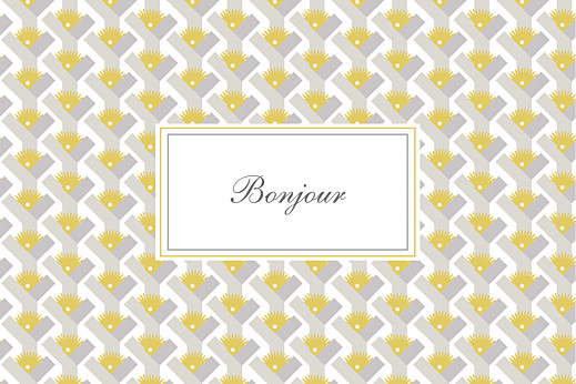 Carte de correspondance Tresse gris Carte de correspondance Tresse gris