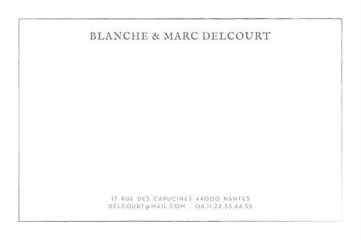 Carte de correspondance Graphique gris Carte de correspondance Graphique gris