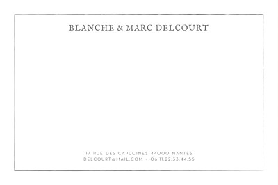 Carte de correspondance Graphique gris finition Carte de correspondance Graphique gris finition