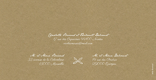 Faire-part de mariage Poème (panoramique) kraft - Page 4 Faire-part de mariage Poème (panoramique) kraft - Page 4