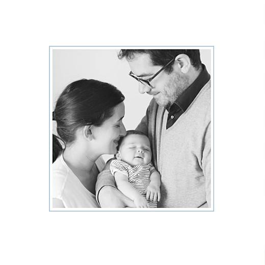 Faire-part de naissance Motif graphique 2 photos 4p garçon Faire-part de naissance Motif graphique 2 photos 4p garçon