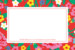 Carte de correspondance Pivoines rouge - Page 1 Carte de correspondance Pivoines rouge - Page 1