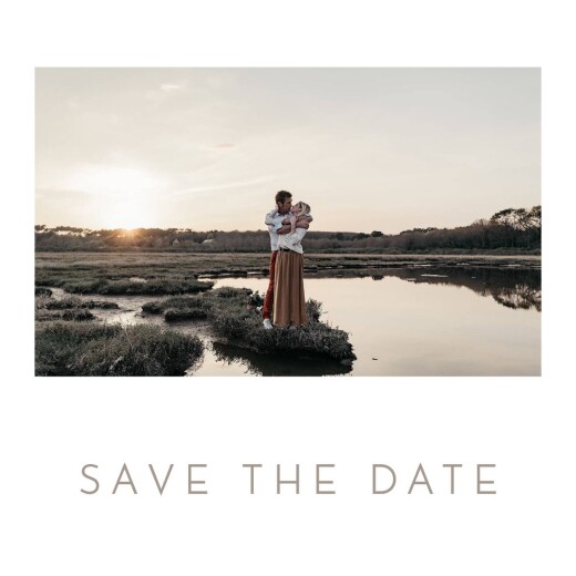 Save the Date Simple 1 photo carré blanc - Recto Save the Date Simple 1 photo carré blanc - Recto