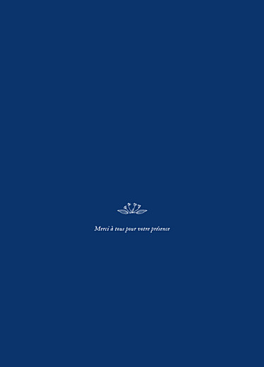 Livret de messe mariage Nature chic bleu - Page 3 Livret de messe mariage Nature chic bleu - Page 3