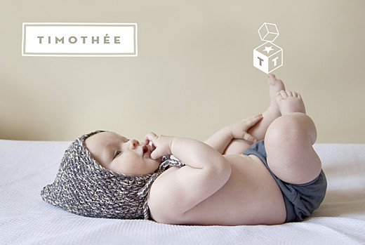 Faire-part de naissance Mon petit acrobate blanc Faire-part de naissance Mon petit acrobate blanc