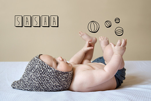 Faire-part de naissance Mon petit jongleur noir Faire-part de naissance Mon petit jongleur noir