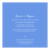 Faire-part de mariage Carré contemporain bleu - Page 2 Faire-part de mariage Carré contemporain bleu - Page 2