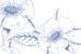 Carton réponse mariage Gravure chic bleu Carton réponse mariage Gravure chic bleu