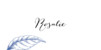 Marque-place mariage Gravure chic bleu - Page 1 Marque-place mariage Gravure chic bleu - Page 1