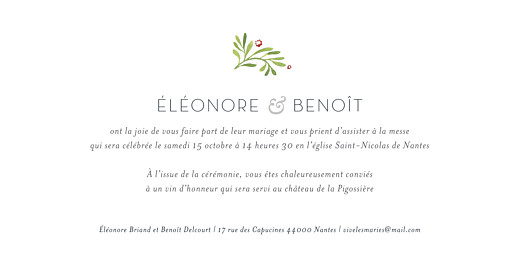 Faire-part de mariage Murmure de forêt (panoramique) vert - Page 3 Faire-part de mariage Murmure de forêt (panoramique) vert - Page 3
