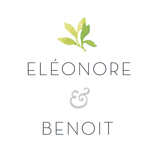 Etiquette de mariage Murmure de forêt vert Etiquette de mariage Murmure de forêt vert