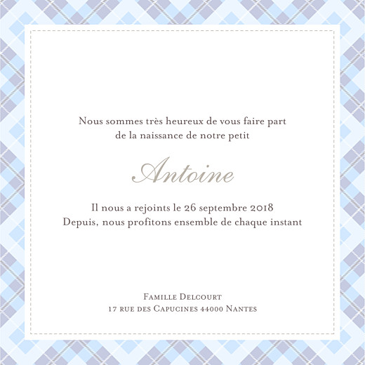 Faire-part de naissance Écossais 4 photos bleu ciel - Page 3 Faire-part de naissance Écossais 4 photos bleu ciel - Page 3