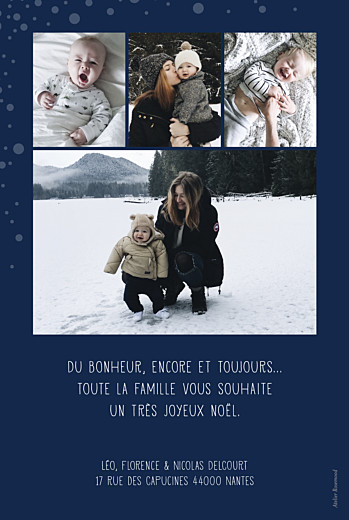 Carte de voeux Mille flocons de noël 5 photos bleu - Page 2 Carte de voeux Mille flocons de noël 5 photos bleu - Page 2