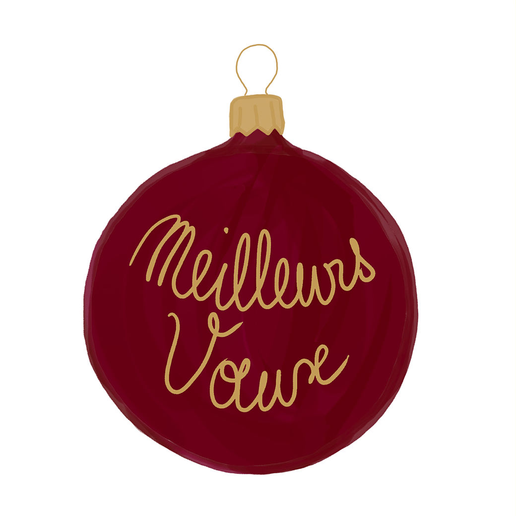 Carte de voeux Boule de Noël 4 photos - Rosemood