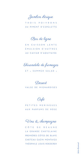 Menu de mariage Justifié contemporain rv bleu - Page 2 Menu de mariage Justifié contemporain rv bleu - Page 2