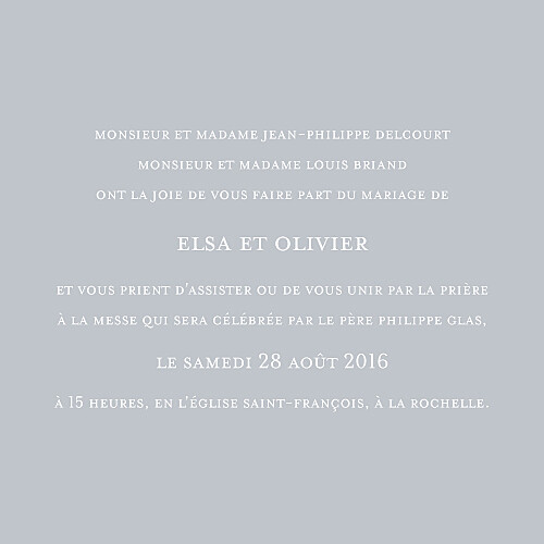 Faire-part de mariage Chic 4 pages gris - Page 3 Faire-part de mariage Chic 4 pages gris - Page 3
