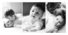 Faire-part de naissance 3 photos (panoramique) blanc - Page 1 Faire-part de naissance 3 photos (panoramique) blanc - Page 1