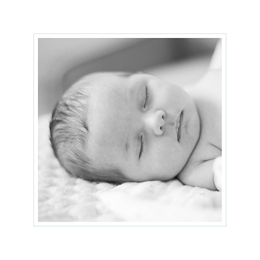 Faire-part de naissance Comptine photo 4 pages bleu Faire-part de naissance Comptine photo 4 pages bleu