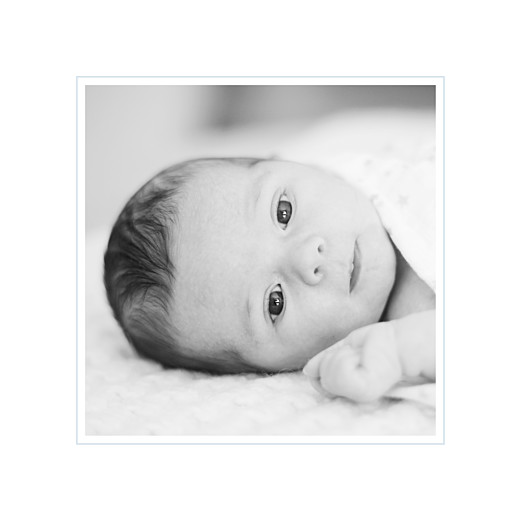 Faire-part de naissance Comptine 4 photos triptyque bleu Faire-part de naissance Comptine 4 photos triptyque bleu