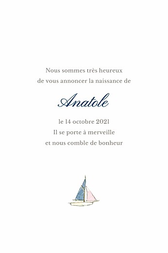 Faire-part de naissance Mon petit lapin photo bleu nuit Faire-part de naissance Mon petit lapin photo bleu nuit