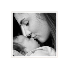 Carte de remerciement Petite comptine photo rose