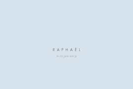 Faire-part de naissance Comptine photo paysage (dorure) bleu