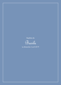 Couverture Livret de messe Classique liseré bleu wedgwood Couverture Livret de messe Classique liseré bleu wedgwood