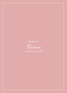 Couverture Livret de messe Classique liseré vieux rose Couverture Livret de messe Classique liseré vieux rose