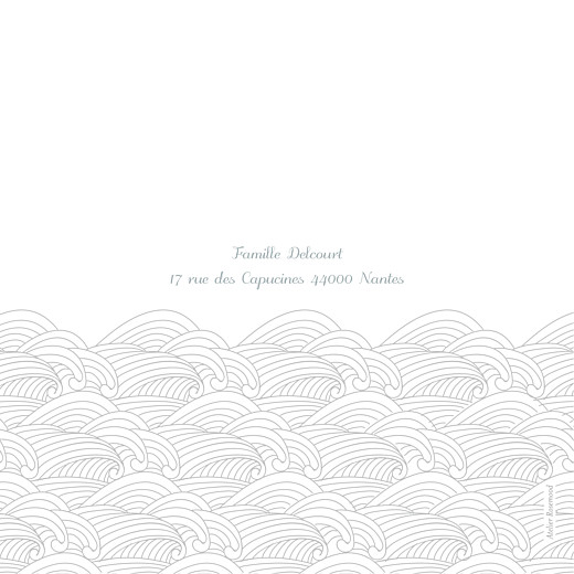 Faire-part de naissance Baleines en voyage 3 photos blanc - Page 4